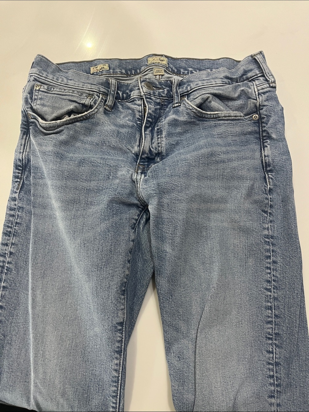Men's Slim Straight Light Blue Jeans W32L30